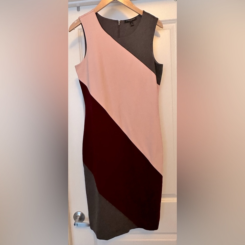 Banana Republic Knee Length Color Block Dress